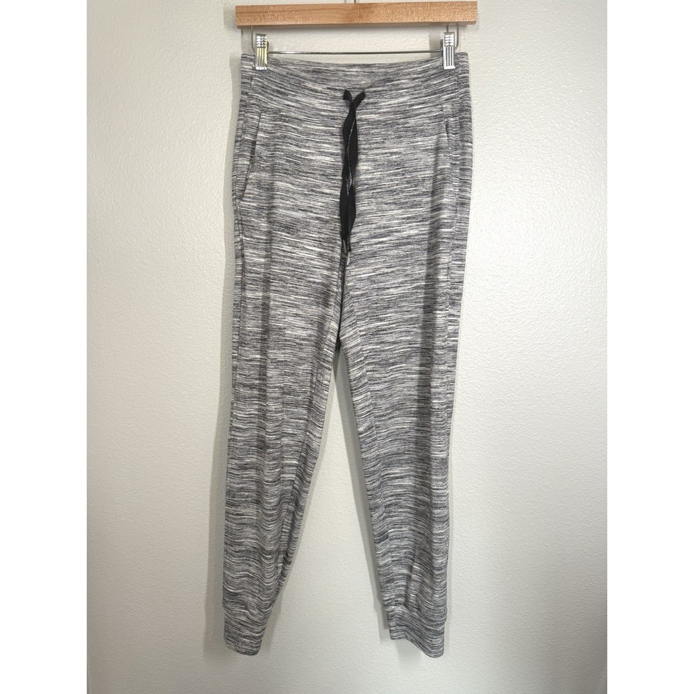 LULULEMON Ready To Rulu Space Dye Seal Gray Deep Coal Jogger Pants Womens Size 4